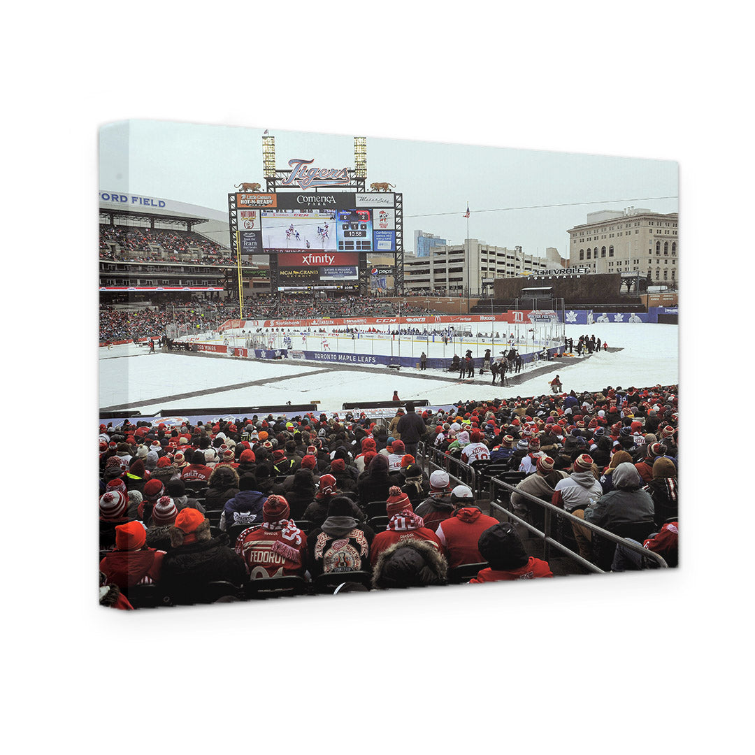 GALLERY WRAPPED CANVAS - DETROIT RED WINGS VS TORONTO MAPLE LEAFS ALUMNI GAME 2013