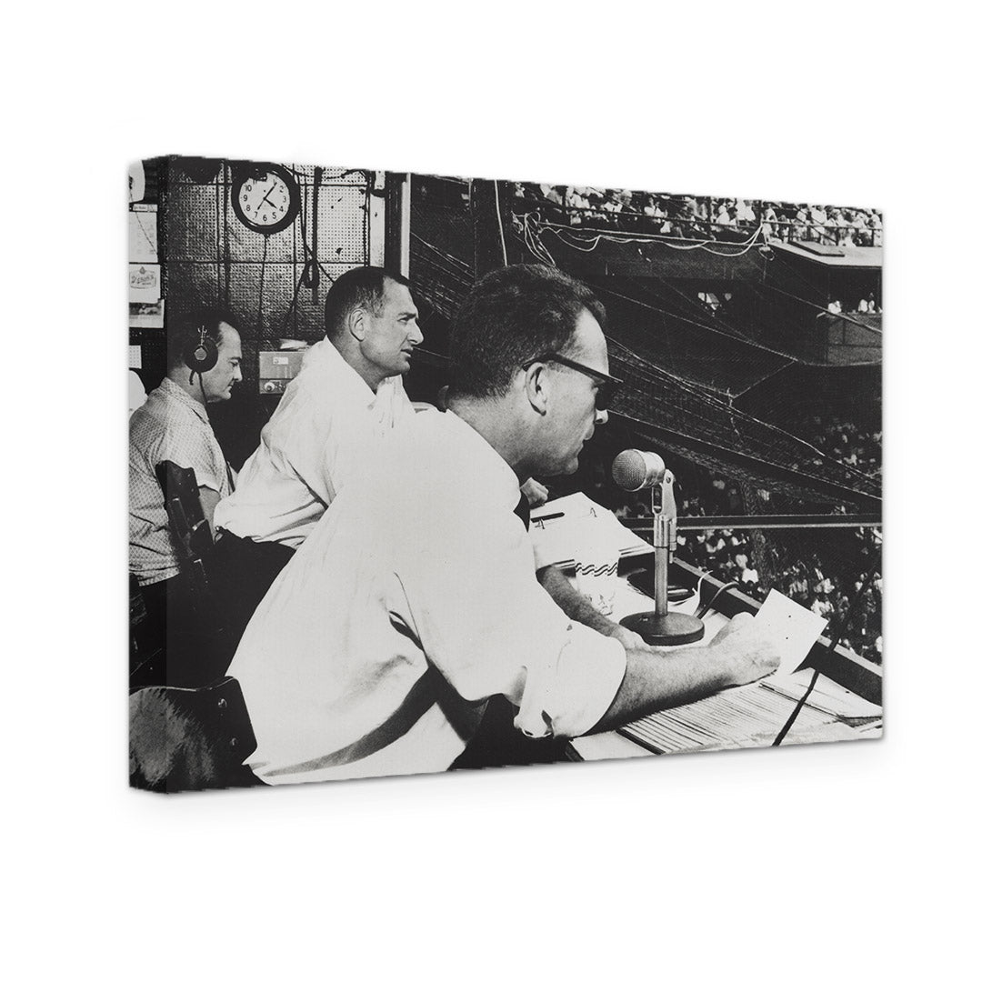 GALLERY WRAPPED CANVAS - TIGERS STADIUM ERNIE HARWELL & GEORGE KELL 1960