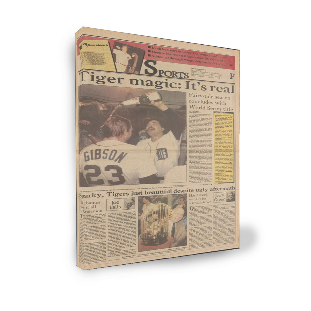 Gallery Wrapped Canvas- Tigers Magic: It's Real