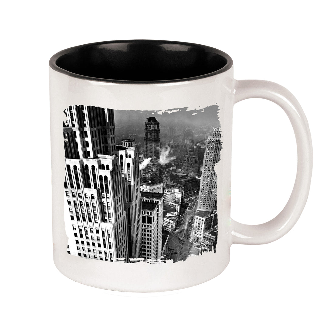 MUG 11oz - DETROIT AERIAL SKYLINE VIEW