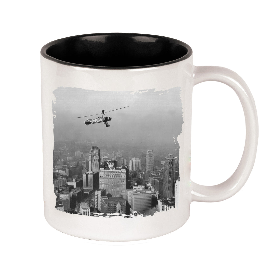 MUG 11oz - AERIAL VIEW OF DETROIT SKYLINE