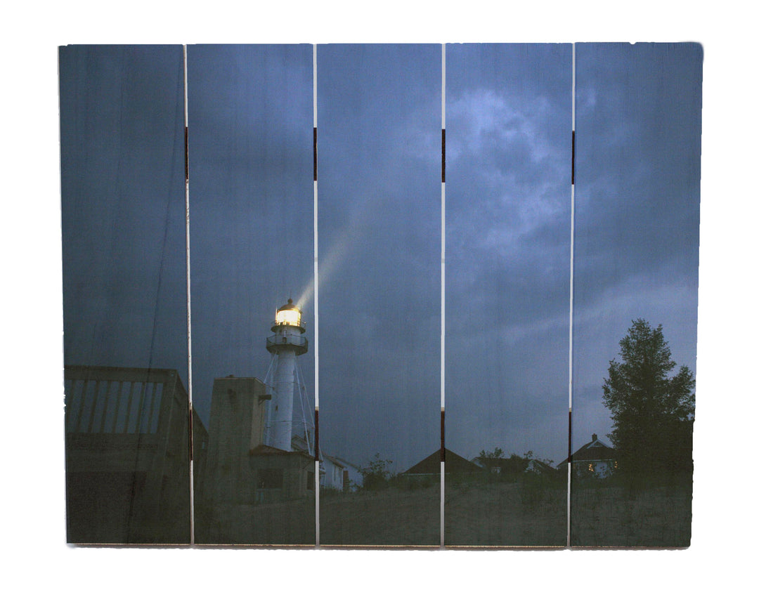PALLET WOOD - MICHIGAN WHITEFISH LIGHTHOUSE