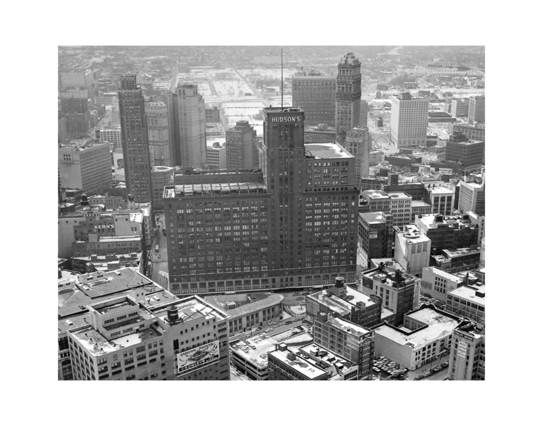 PHOTO PRINTS - DETROIT JL HUDSON DEPT. BUILDING