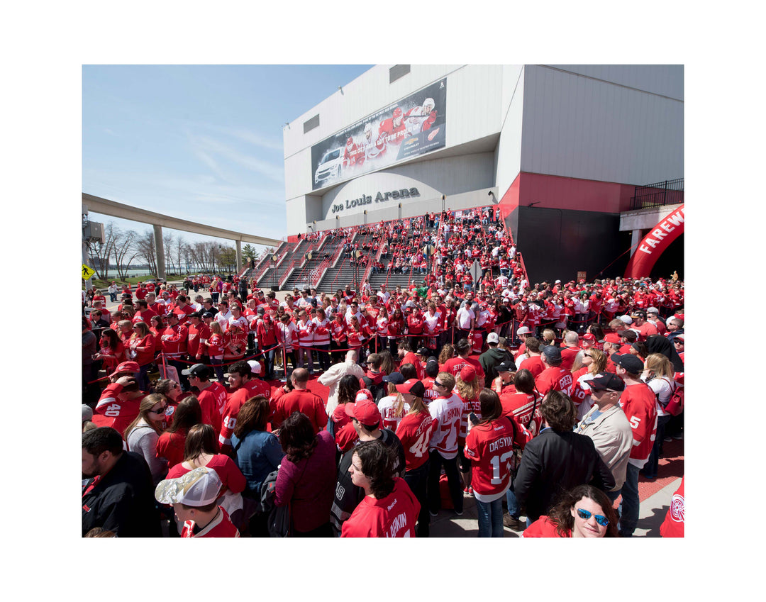 PHOTO PRINTS - JOE LOUIS ARENA LAST GAME