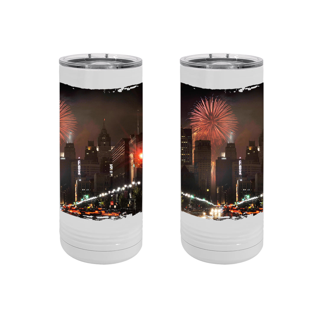 SKINNY TUMBLER 22oz - DETROIT WOODWARD AVE FIREWORKS