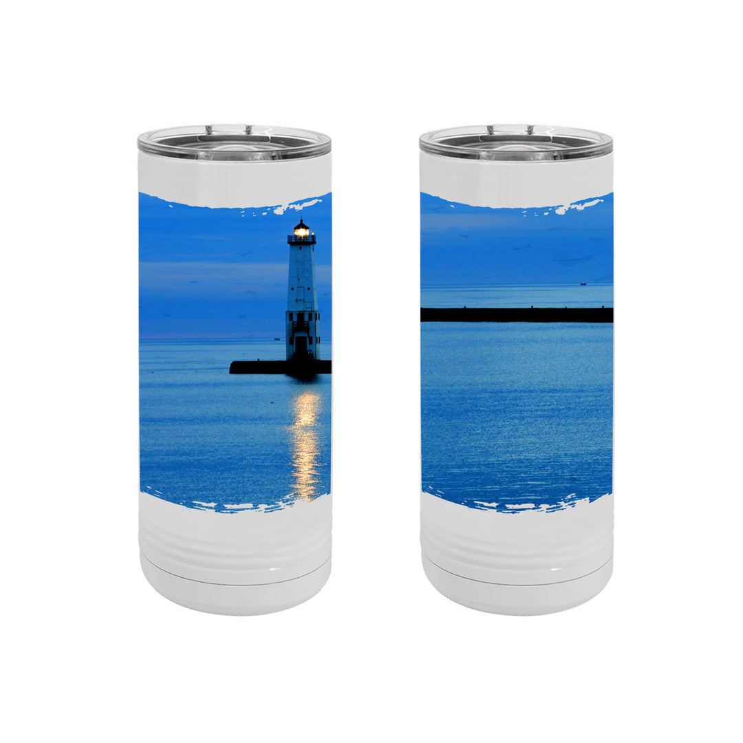 SKINNY TUMBLER 22oz - MICHIGAN OLD MACKINAC POINT LIGHTHOUSE