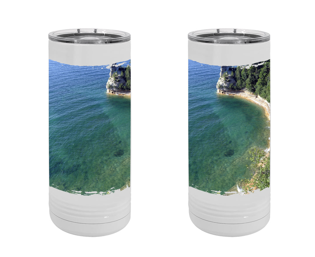 SKINNY TUMBLER 22oz - MICHIGAN PICTURED ROCKS LAKESHORE