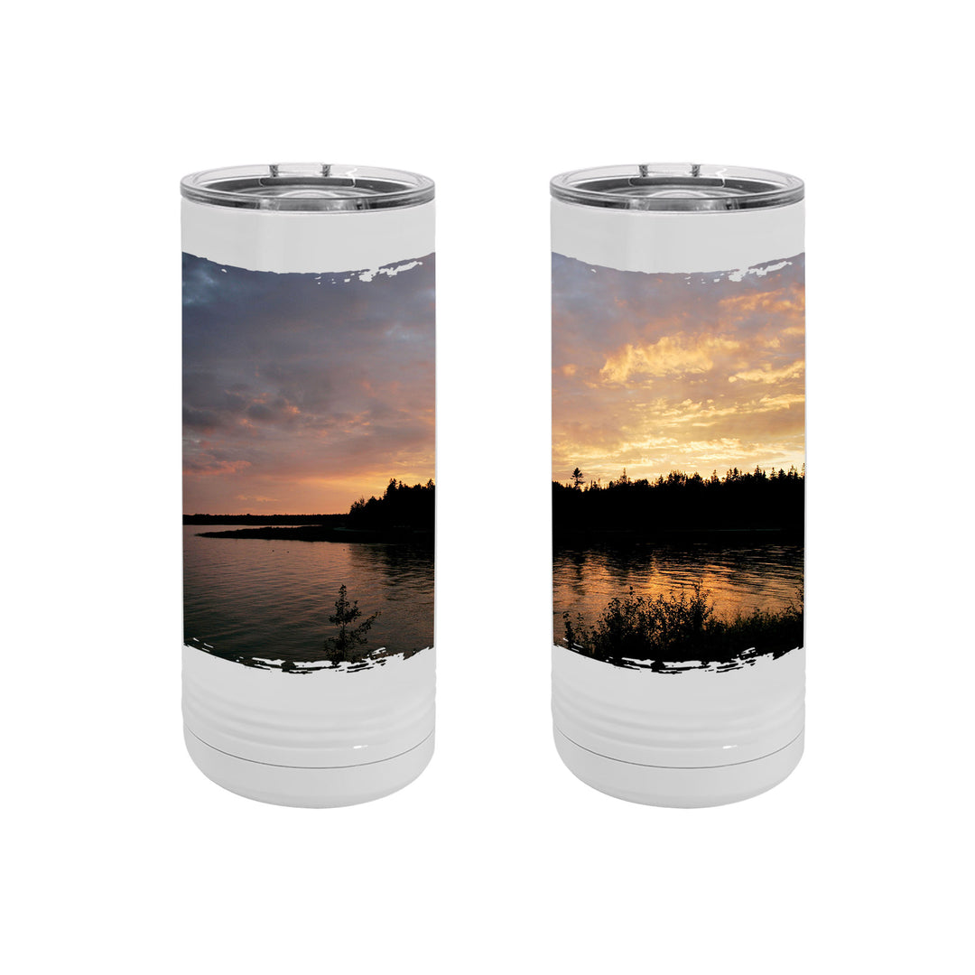 SKINNY TUMBLER 22oz - MICHIGAN STRAITS OF MACKINAC SUNSET