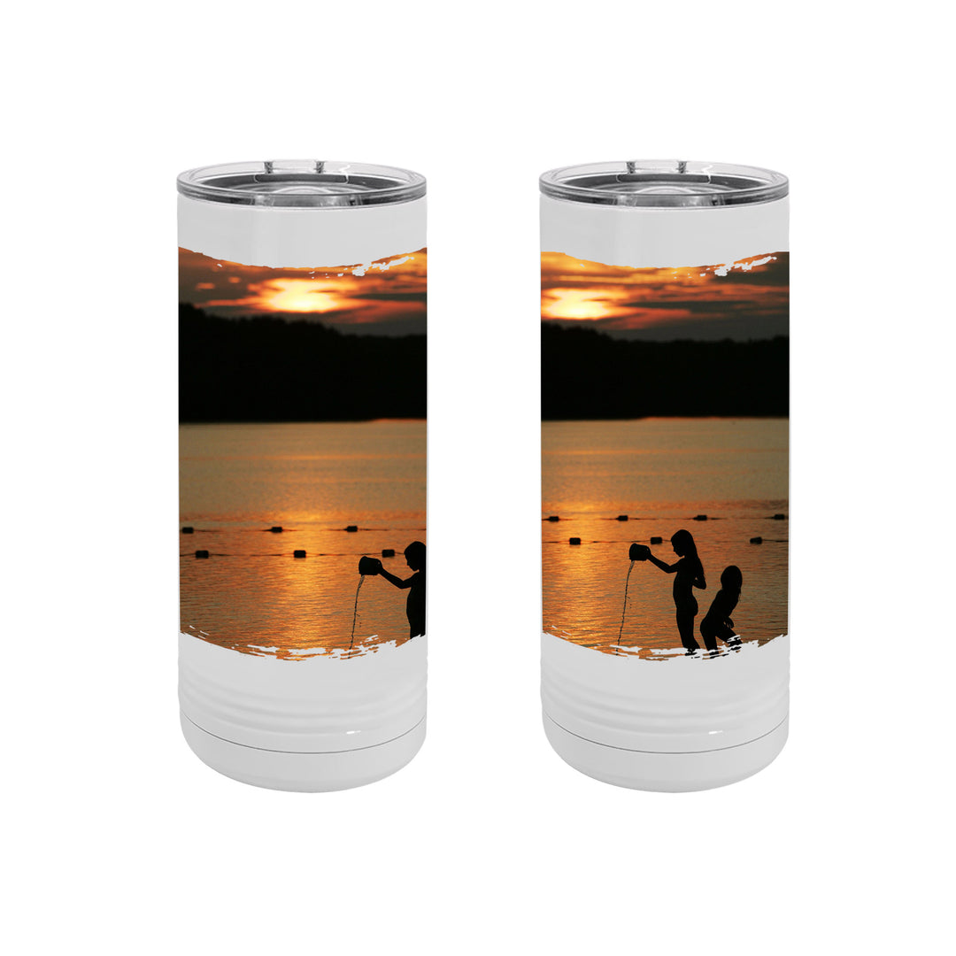 SKINNY TUMBLER 22oz - MICHIGAN SUNSET ON BEACH