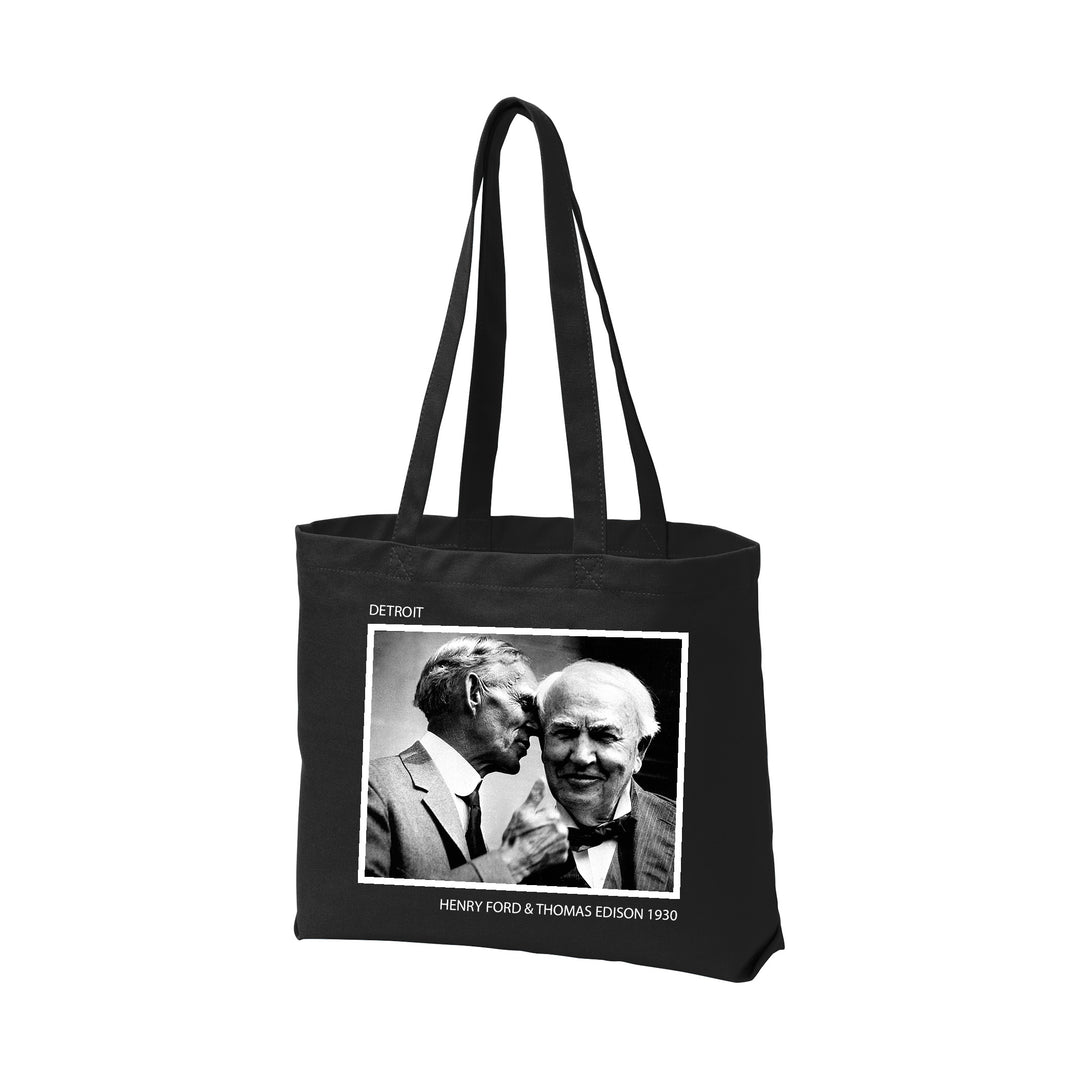 TOTE BAG - HENRY FORD & THOMAS EDISON 1930