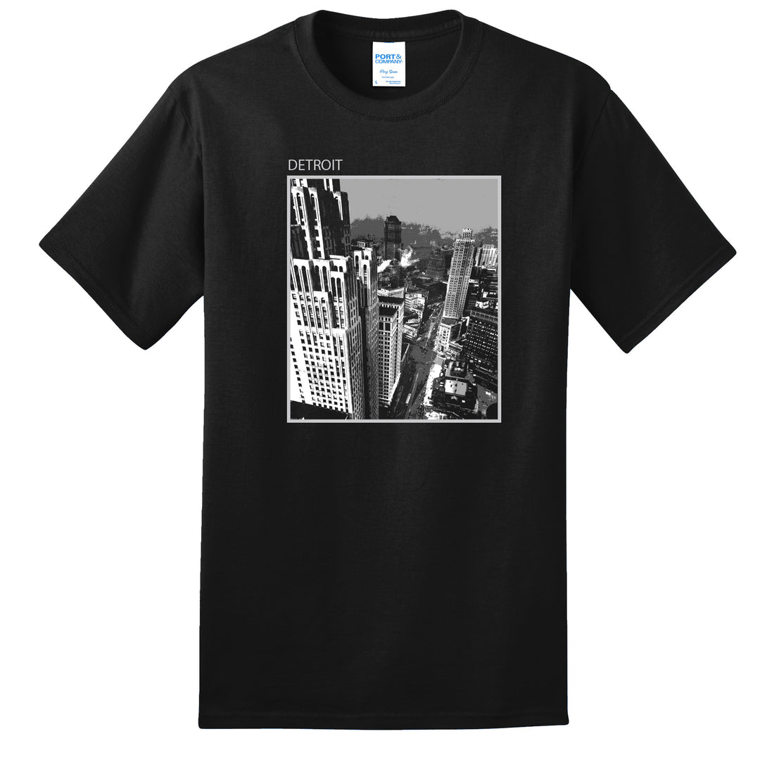 NEWS PHOTOS T-SHIRT - DETROIT AERIAL SKYLINE VIEW