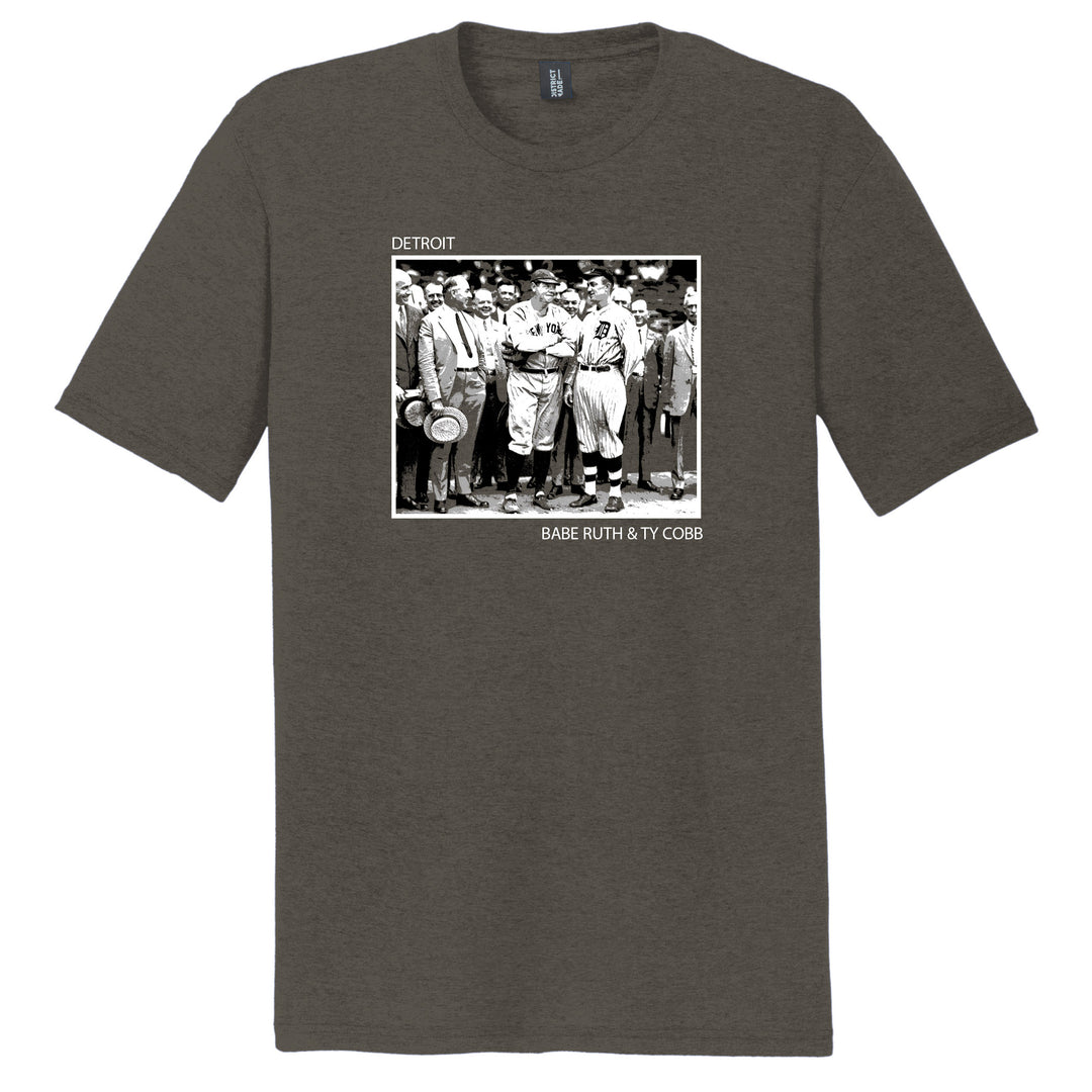 NEWS PHOTOS T-SHIRT - BABE RUTH & TY COBB