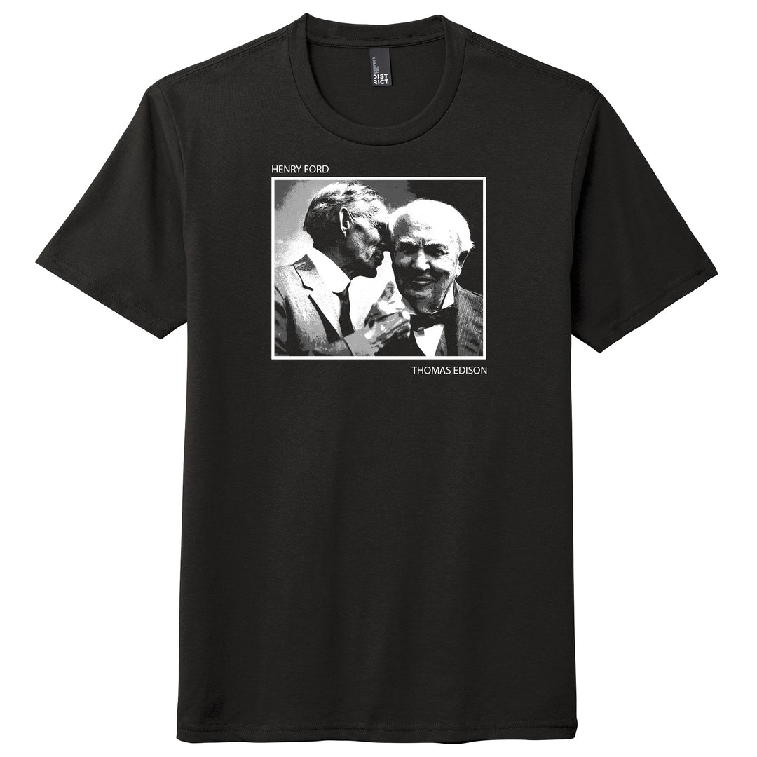 NEWS PHOTOS T-SHIRT - HENRY FORD & THOMAS EDISON 1930