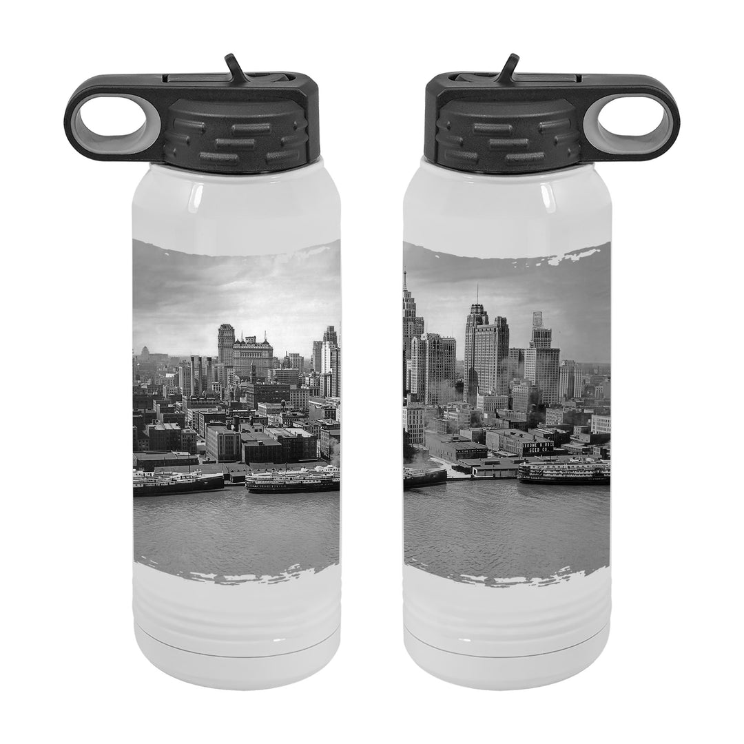 WATER BOTTLE 30oz - DETROIT SKYLINE