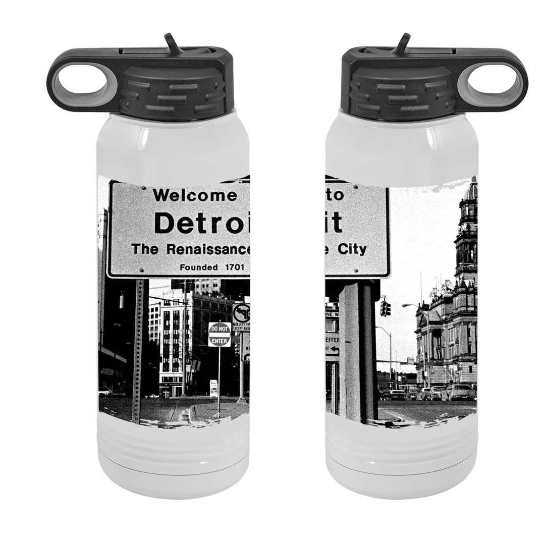 WATER BOTTLE 30oz - WELCOME TO DETROIT