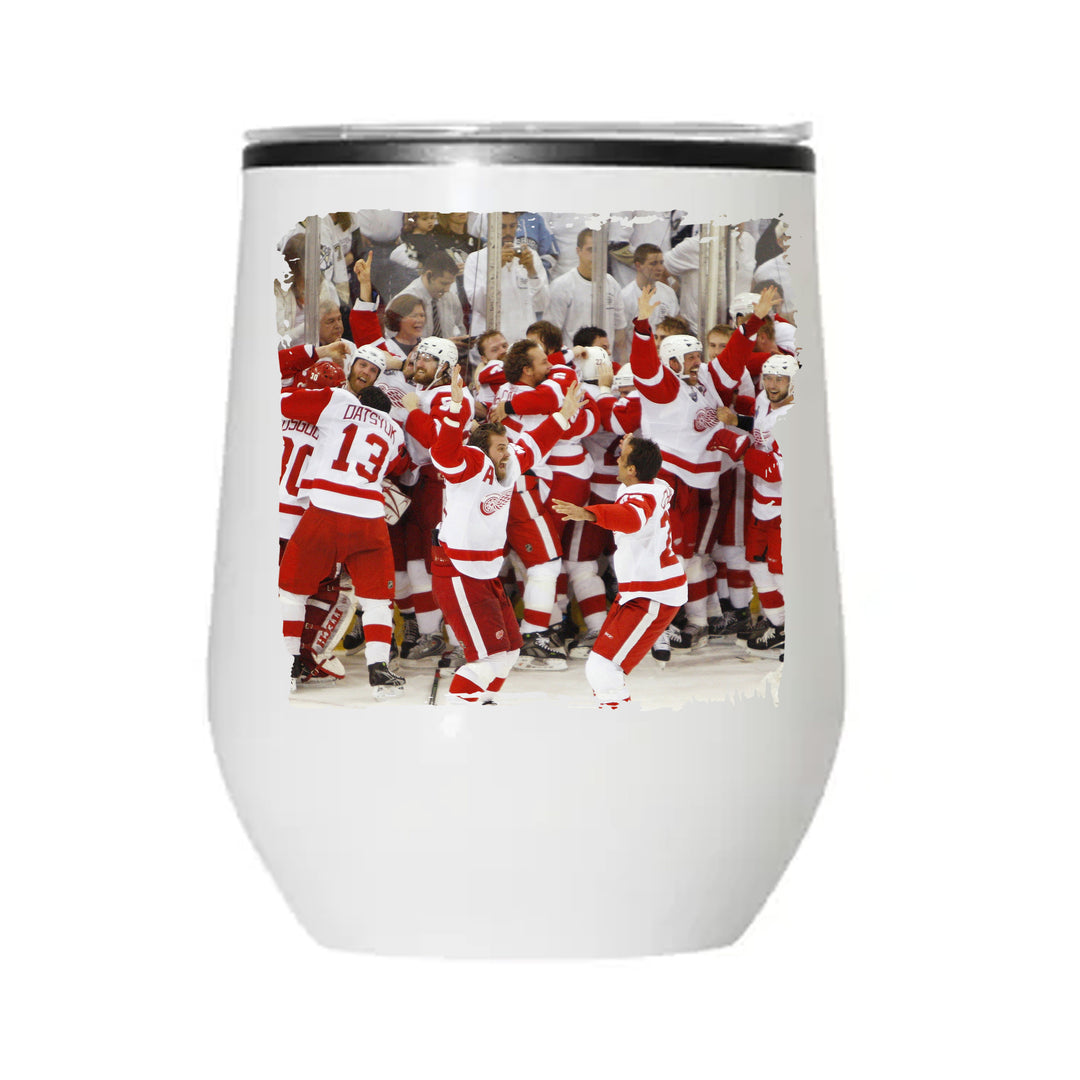 WINE TUMBLER 12oz - RED WINGS STANLEY CUP FINALS 2008