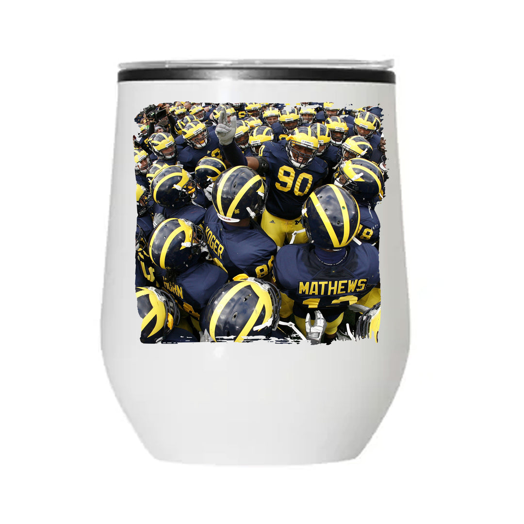 WINE TUMBLER 12oz - U OF M WOLVERINES