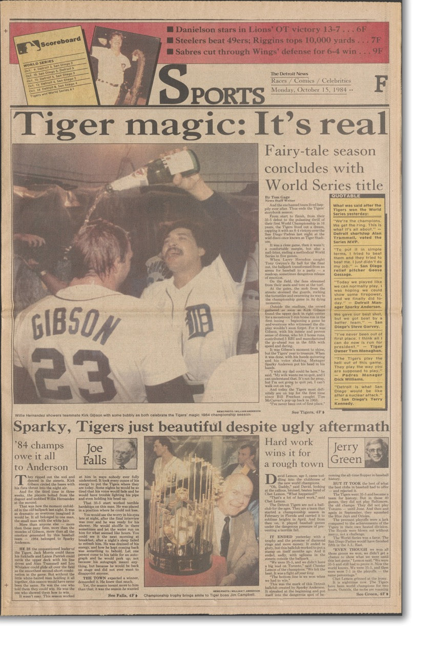CANVAS Front Pages- Tiger Magic: It's Real
