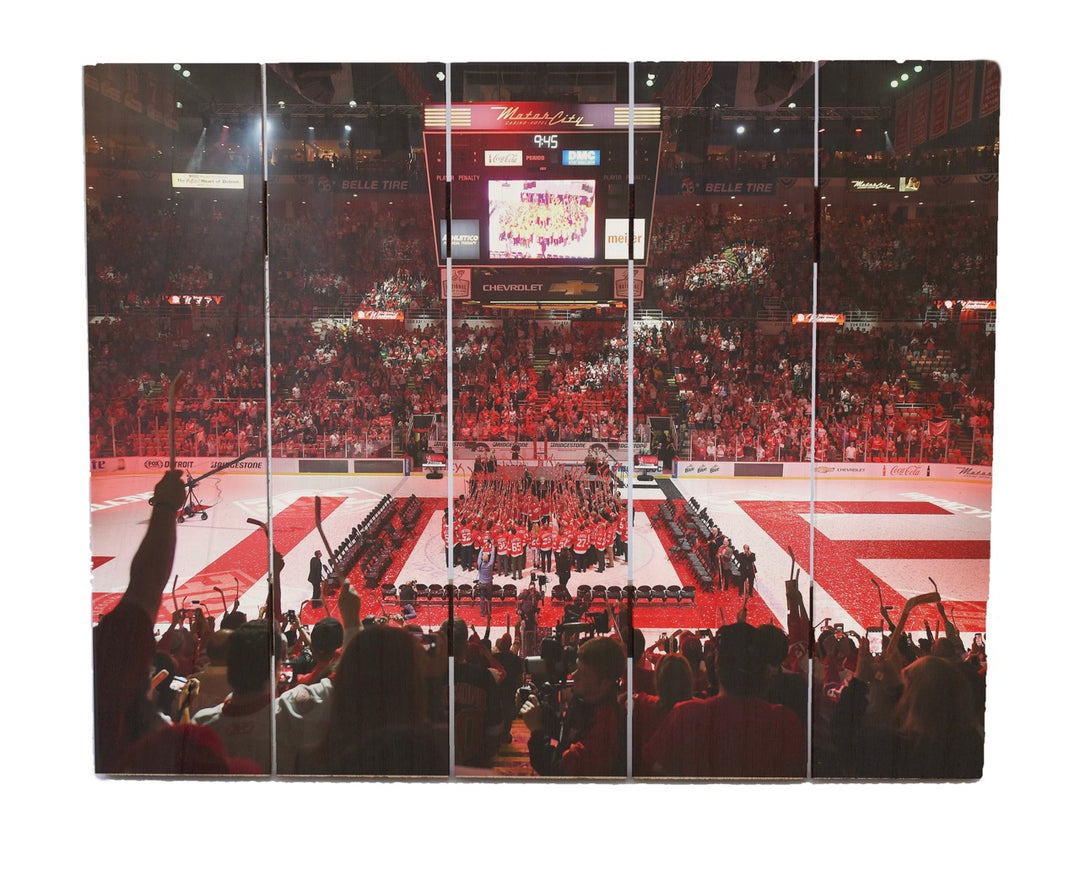 PALLET WOOD - DETROIT RED WINGS JOE LOUIS ARENA FAREWELL