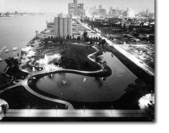 CANVAS PRINTS - CHENE PARK ALONG THE DETROIT RIVER