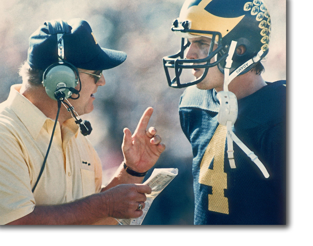 CANVAS PRINTS - BO SCHEMBECHLER AND JIM HARBAUGH