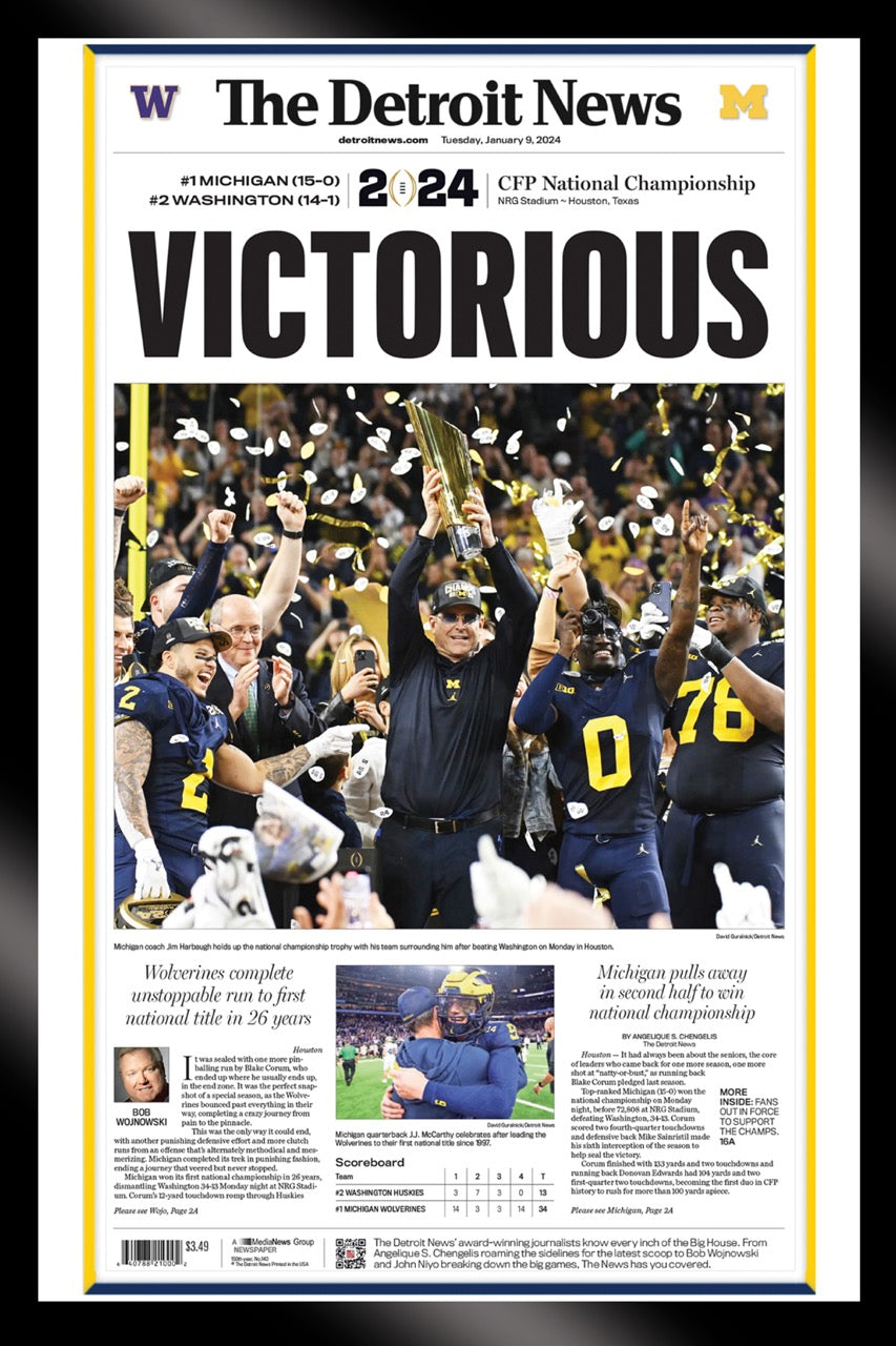 Framed- Front Pages- victorious
