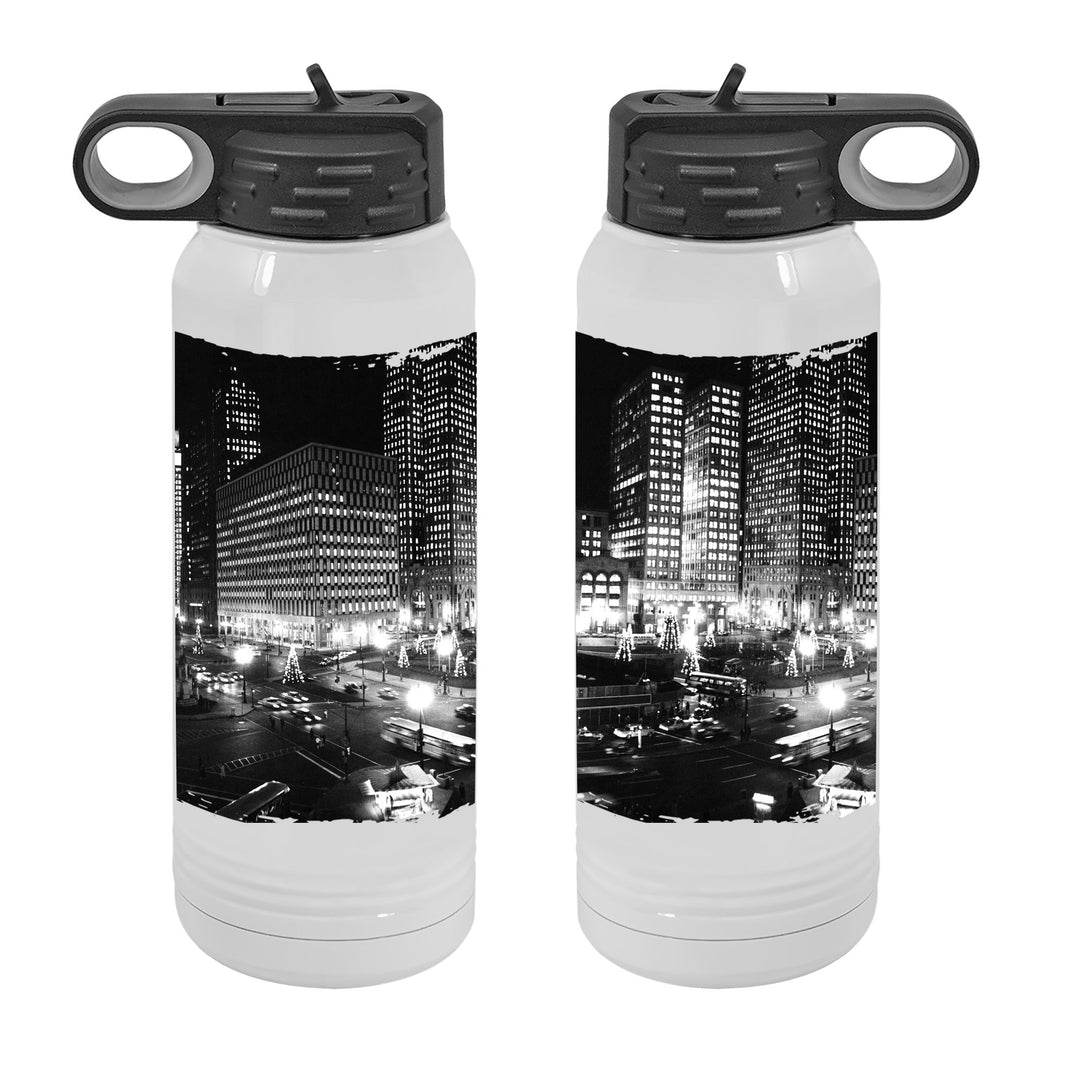 WATER BOTTLE 30oz - CADILLAC SQUARE CIRCA 1964