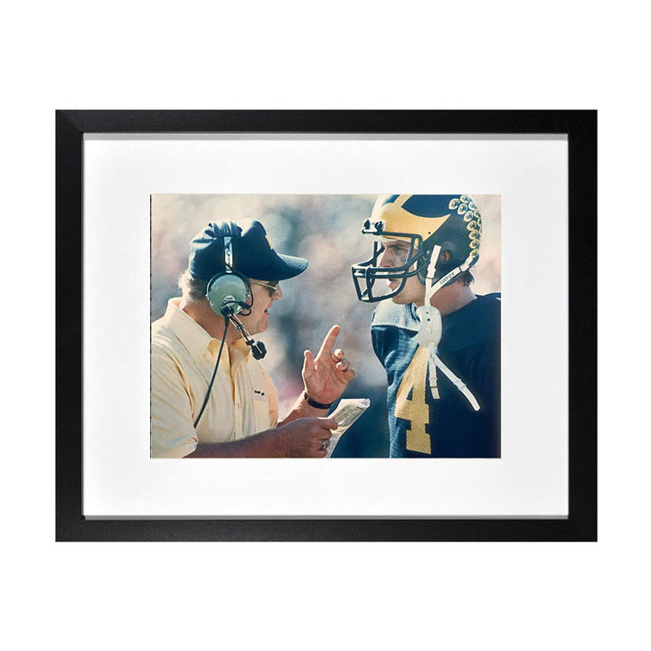 Framed Print Photos - BO SCHEMBECHLER AND JIM HARBAUGH