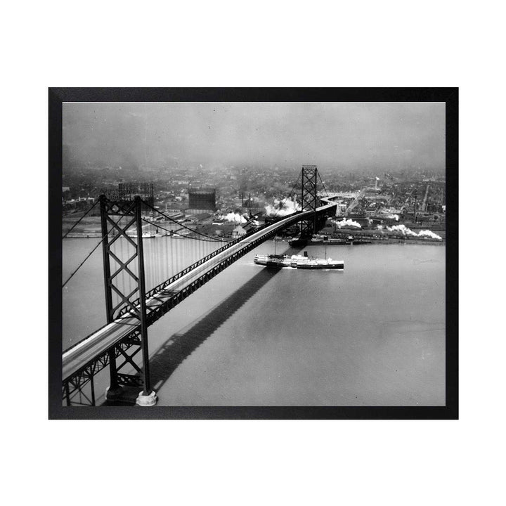 Framed Canvas Photos - AMBASSADOR BRIDGE 1931